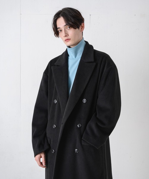 EDEL(エーデル)の「EDEL - メルトンチェスターロングコート(その他アウター・メンズ・ブラック/ブラウン・MEDIUM/LARGE)」の3枚目の写真