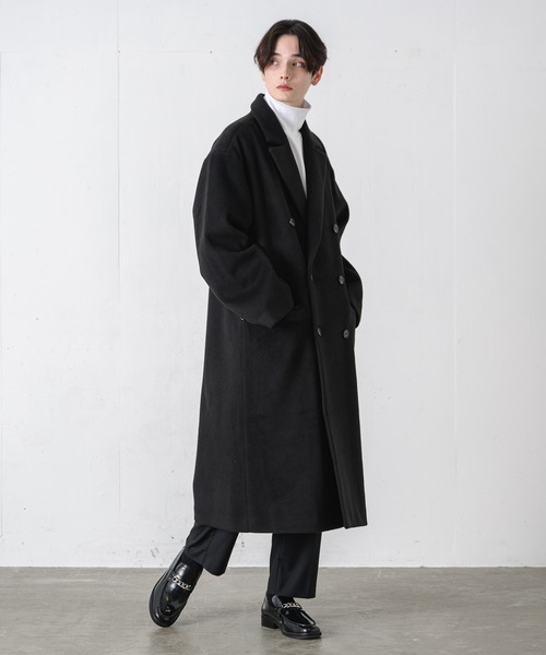 EDEL(エーデル)の「EDEL - メルトンチェスターロングコート(その他アウター・メンズ・ブラック/ブラウン・MEDIUM/LARGE)」の12枚目の写真