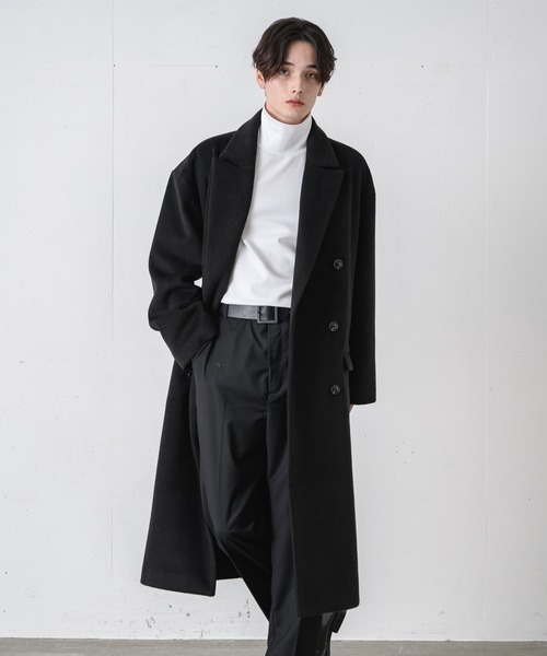 EDEL(エーデル)の「EDEL - メルトンチェスターロングコート(その他アウター・メンズ・ブラック/ブラウン・MEDIUM/LARGE)」の10枚目の写真