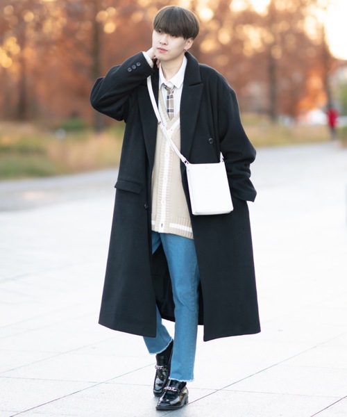 EDEL(エーデル)の「EDEL - メルトンチェスターロングコート(その他アウター・メンズ・ブラック/ブラウン・MEDIUM/LARGE)」の7枚目の写真