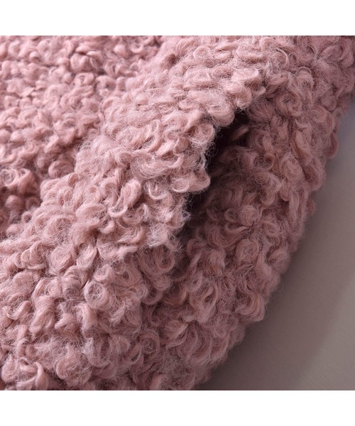 BeBe（ベベ）の「BeBe/【撥水加工】ボア×中綿キルティングリバーシブルコート(100~150cm)（ブルゾン・キッズ・オフホワイト/ピンク・140/120/150/100/130/110）」の19枚目の写真