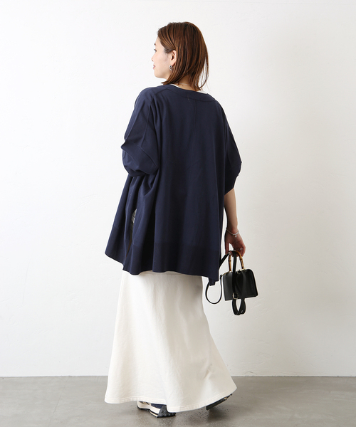 JOURNAL STANDARD(ジャーナルスタンダード)の「《追加》ハイツイストコットンポンチョカーディガン◆(カーディガン/ボレロ・レディース・ネイビー/ブラック/ブルー/グレー・FREE)」の15枚目の写真