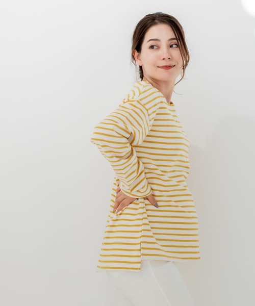 CHOCOA（チョコア）の「ボーダー長袖マタニティトップス（マタニティウェア/グッズ・レディース・ネイビー/イエロー/グリーン/バーガンディー・FREE）」の20枚目の写真