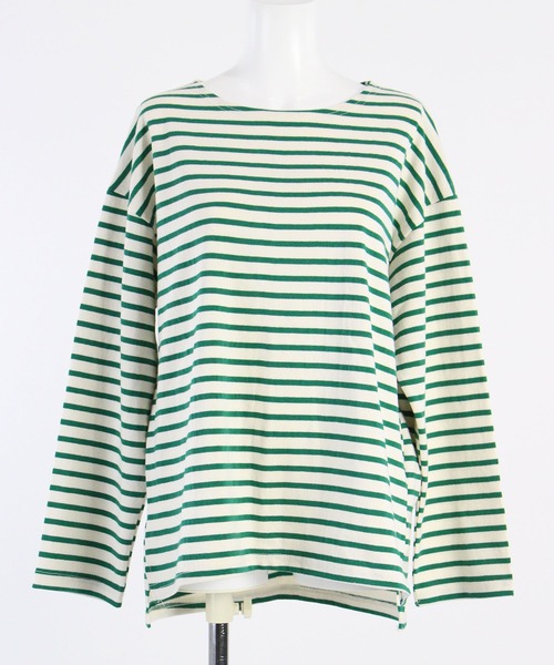 CHOCOA（チョコア）の「ボーダー長袖マタニティトップス（マタニティウェア/グッズ・レディース・ネイビー/イエロー/グリーン/バーガンディー・FREE）」の11枚目の写真