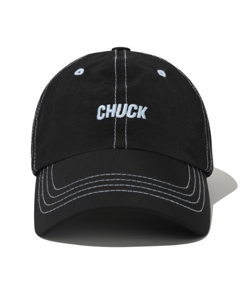CHUCK(チャック)の「【CHUCK 】ロゴステッチナイロンボールキャップ / Chuck Logo Stitch Nylon Ball Cap(キャップ・レディース・ブラック/クリーム/カーキ・FREE)」の10枚目の写真