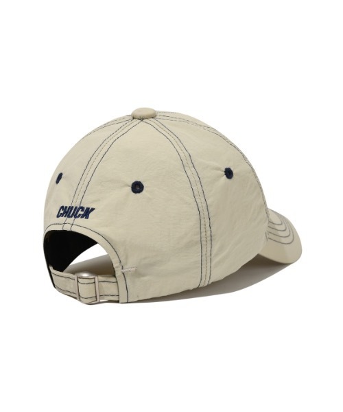 CHUCK(チャック)の「【CHUCK 】ロゴステッチナイロンボールキャップ / Chuck Logo Stitch Nylon Ball Cap(キャップ・レディース・ブラック/クリーム/カーキ・FREE)」の12枚目の写真