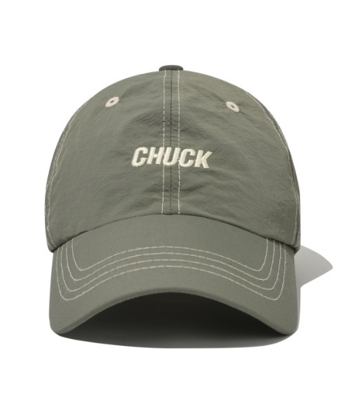 CHUCK(チャック)の「【CHUCK 】ロゴステッチナイロンボールキャップ / Chuck Logo Stitch Nylon Ball Cap(キャップ・レディース・ブラック/クリーム/カーキ・FREE)」の5枚目の写真
