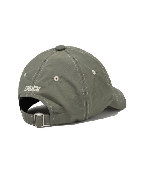 CHUCK(チャック)の「【CHUCK 】ロゴステッチナイロンボールキャップ / Chuck Logo Stitch Nylon Ball Cap(キャップ・レディース・ブラック/クリーム/カーキ・FREE)」の6枚目の写真