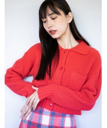 fifth | 襟付きニットカーディガン(カーディガン/ボレロ)