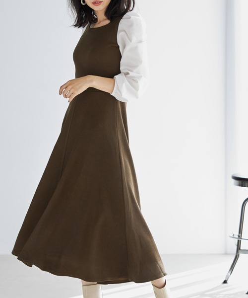 しーちゃんコラボ なめらかリブワンピース ワンピース Nostalgia アンドドットノスタルジア のファッション通販 Zozotown