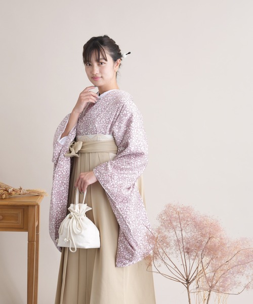 utatane（ウタタネ）の「袴セット　国産生地（着物・レディース・ピンク・M/L/LL）」の2枚目の写真