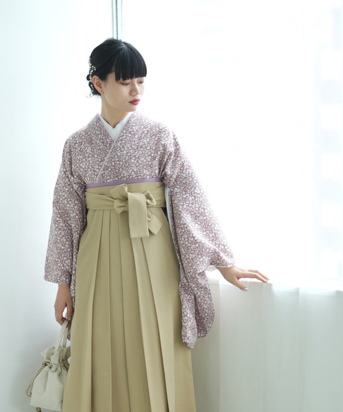 utatane（ウタタネ）の「袴セット　国産生地（着物・レディース・ピンク・M/L/LL）」の12枚目の写真