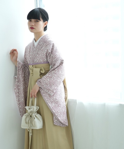 utatane（ウタタネ）の「袴セット　国産生地（着物・レディース・ピンク・M/L/LL）」の11枚目の写真