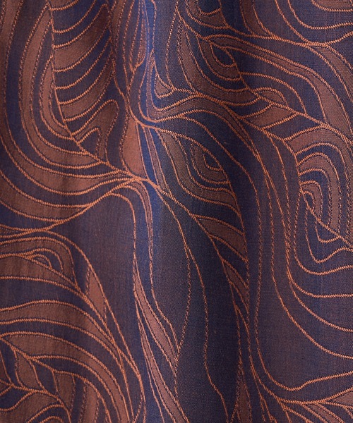 CIAOPANIC（チャオパニック）の「ジャガードリーフ柄パンツ（その他パンツ・レディース・ネイビー/ブラウン/グリーン・FREE）」の6枚目の写真