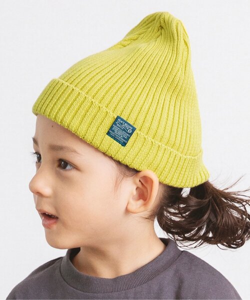 BREEZE（ブリーズ）の「カラフル ニット帽（ニットキャップ/ビーニー・キッズ・オレンジ/ベージュ/サックスブルー/イエロー・54/58/50）」の3枚目の写真