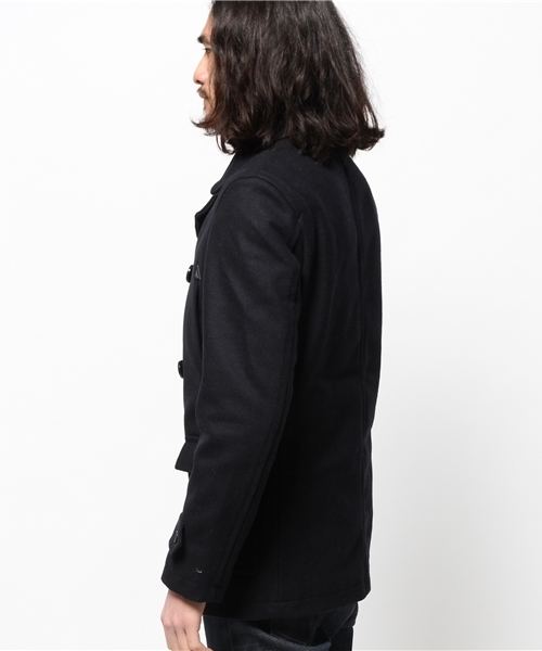 OUTLET(アウトレット)の「【Ciaopanic】メルトンPコート(ピーコート・メンズ・ブラック/ネイビー・LARGE/MEDIUM)」の4枚目の写真