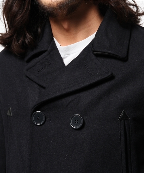 OUTLET(アウトレット)の「【Ciaopanic】メルトンPコート(ピーコート・メンズ・ブラック/ネイビー・LARGE/MEDIUM)」の6枚目の写真