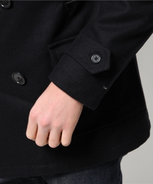 OUTLET(アウトレット)の「【Ciaopanic】メルトンPコート(ピーコート・メンズ・ブラック/ネイビー・LARGE/MEDIUM)」の8枚目の写真