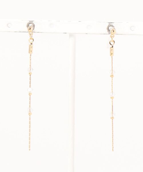 tone(トーン)の「【Cherie+Chambre】Thin Earring(イヤリング・レディース・ブルー/グリーン/クリア・FREE)」の3枚目の写真