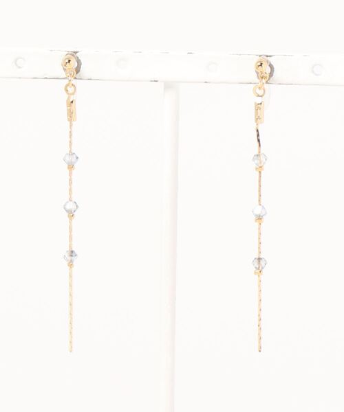 tone(トーン)の「【Cherie+Chambre】Thin Earring(イヤリング・レディース・ブルー/グリーン/クリア・FREE)」の6枚目の写真