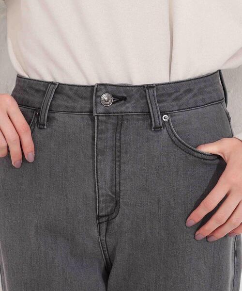 SHOO・LA・RUE(シューラルー)の「◆【SS-3L】デニムストレートパンツ(デニムパンツ・レディース・チャコールグレー/ブルー/ダークネイビー・10/01/02/03/04/05)」の13枚目の写真