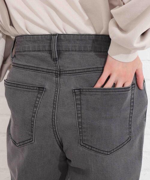 SHOO・LA・RUE(シューラルー)の「◆【SS-3L】デニムストレートパンツ(デニムパンツ・レディース・チャコールグレー/ブルー/ダークネイビー・10/01/02/03/04/05)」の11枚目の写真