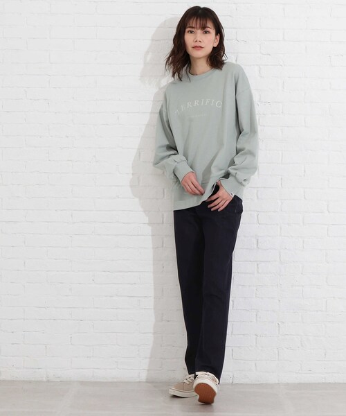 SHOO・LA・RUE(シューラルー)の「◆【SS-3L】デニムストレートパンツ(デニムパンツ・レディース・チャコールグレー/ブルー/ダークネイビー・10/01/02/03/04/05)」の14枚目の写真