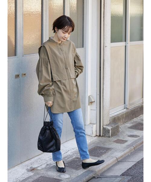 AMERICAN HOLIC（アメリカンホリック）の「ブザムバンドカラーブラウス（シャツ/ブラウス・レディース・アイボリー/ブラック/チェック・M/L）」の12枚目の写真