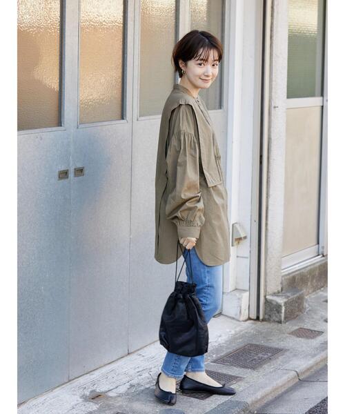 AMERICAN HOLIC（アメリカンホリック）の「ブザムバンドカラーブラウス（シャツ/ブラウス・レディース・アイボリー/ブラック/チェック・M/L）」の10枚目の写真