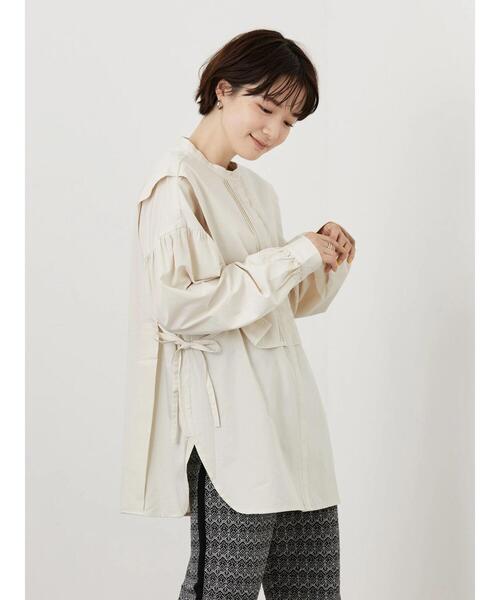 AMERICAN HOLIC（アメリカンホリック）の「ブザムバンドカラーブラウス（シャツ/ブラウス・レディース・アイボリー/ブラック/チェック・M/L）」の8枚目の写真