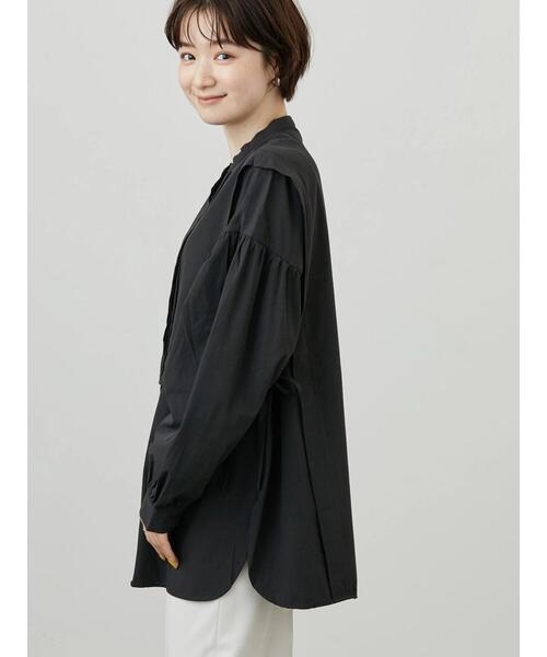 AMERICAN HOLIC（アメリカンホリック）の「ブザムバンドカラーブラウス（シャツ/ブラウス・レディース・アイボリー/ブラック/チェック・M/L）」の7枚目の写真