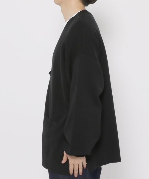 LOWRYS FARM(ローリーズファーム)の「チャイナカーデ 267537(カーディガン/ボレロ・メンズ・ライトグレー/ブラック・MEDIUM/LARGE)」の11枚目の写真