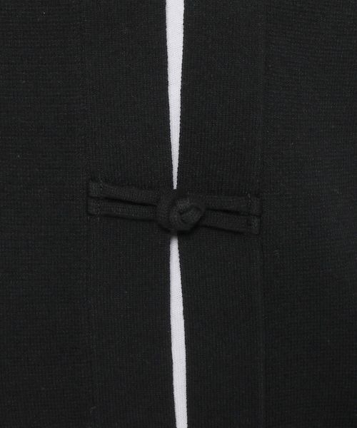 LOWRYS FARM(ローリーズファーム)の「チャイナカーデ 267537(カーディガン/ボレロ・メンズ・ライトグレー/ブラック・MEDIUM/LARGE)」の12枚目の写真