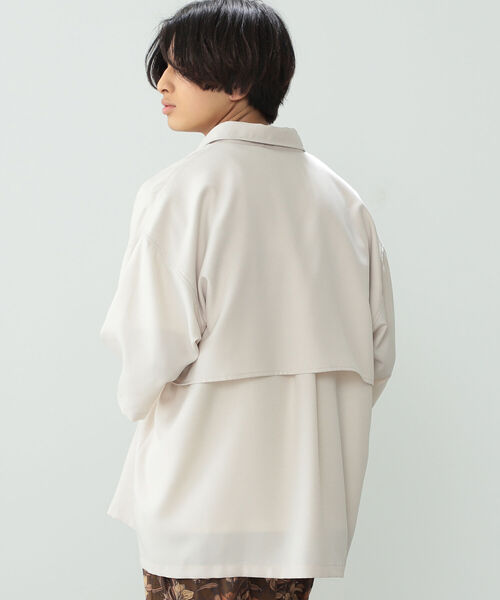 BeAMS DOT（ビームスドット）の「【WEB限定】BeAMS DOT / ショートスリーブ ヨークシャツ（シャツ/ブラウス・メンズ・ブラック/ベージュ・MEDIUM/LARGE）」の17枚目の写真