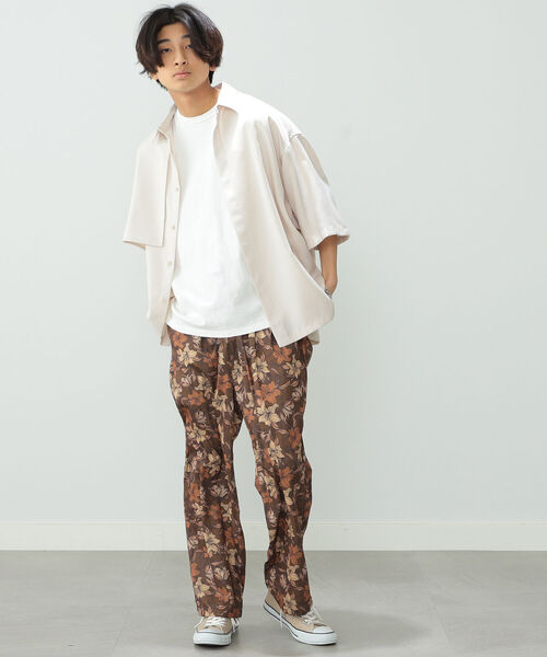 BeAMS DOT（ビームスドット）の「【WEB限定】BeAMS DOT / ショートスリーブ ヨークシャツ（シャツ/ブラウス・メンズ・ブラック/ベージュ・MEDIUM/LARGE）」の8枚目の写真