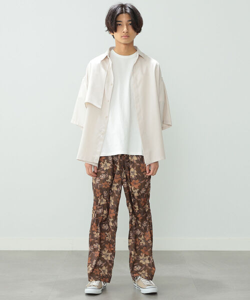 BeAMS DOT（ビームスドット）の「【WEB限定】BeAMS DOT / ショートスリーブ ヨークシャツ（シャツ/ブラウス・メンズ・ブラック/ベージュ・MEDIUM/LARGE）」の12枚目の写真