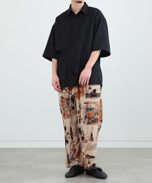 BeAMS DOT（ビームスドット）の「【WEB限定】BeAMS DOT / ショートスリーブ ヨークシャツ（シャツ/ブラウス・メンズ・ブラック/ベージュ・MEDIUM/LARGE）」の10枚目の写真