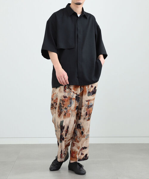 BeAMS DOT（ビームスドット）の「【WEB限定】BeAMS DOT / ショートスリーブ ヨークシャツ（シャツ/ブラウス・メンズ・ブラック/ベージュ・MEDIUM/LARGE）」の18枚目の写真