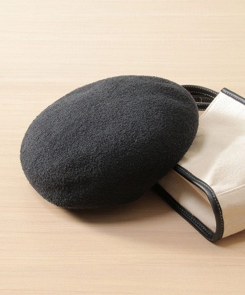 LBC（エルビーシー）の「パイルベレー帽（ハンチング/ベレー帽・レディース・エメラルドブルー/ブラック/ベージュ・FREE）」の2枚目の写真