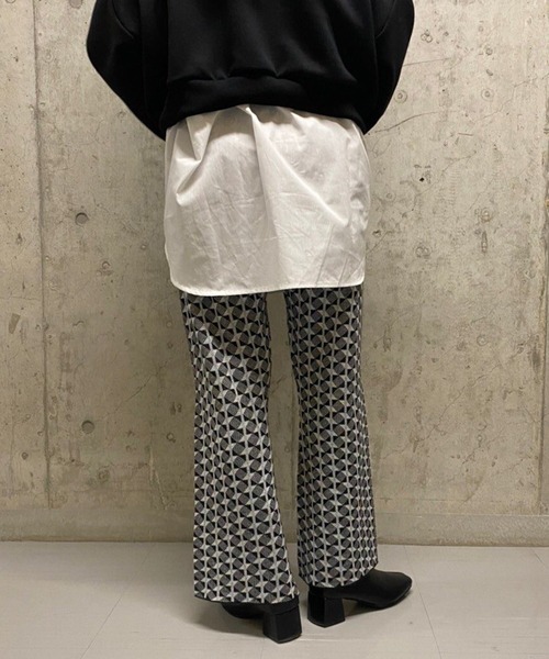 AS KNOW AS PINKY（アズノゥアズピンキー）の「幾何学ラインわたるニットパンツ（その他パンツ・レディース・ブラック系その他/マルチ・FREE）」の11枚目の写真