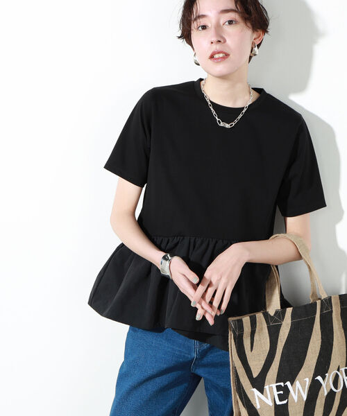 セール】◇【WEB限定】裾フリルTシャツ（Tシャツ/カットソー
