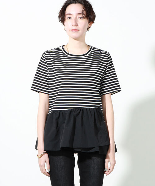 AAYUSHI フリルTシャツ　タグ付き　期間限定お値下げ セール】◇【WEB限定】裾フリルTシャツ（Tシャツ/カットソー