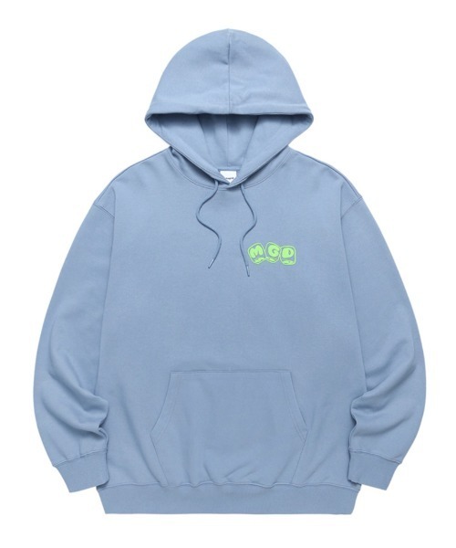 MAHAGRID（マハグリッド）の「【mahagrid】MGD DICE HOODIE / マハグリッド MGD ダイス ロゴ フーディー（パーカー・メンズ・ライトグレー/ライトブルー・SMALL/MEDIUM/LARGE/X-LARGE）」の11枚目の写真