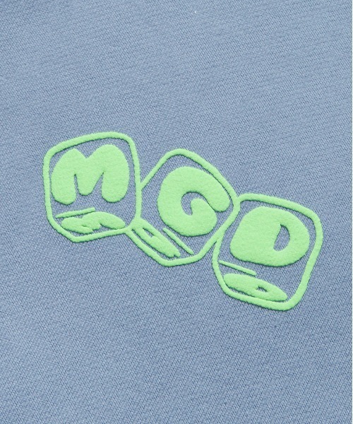 MAHAGRID（マハグリッド）の「【mahagrid】MGD DICE HOODIE / マハグリッド MGD ダイス ロゴ フーディー（パーカー・メンズ・ライトグレー/ライトブルー・SMALL/MEDIUM/LARGE/X-LARGE）」の5枚目の写真