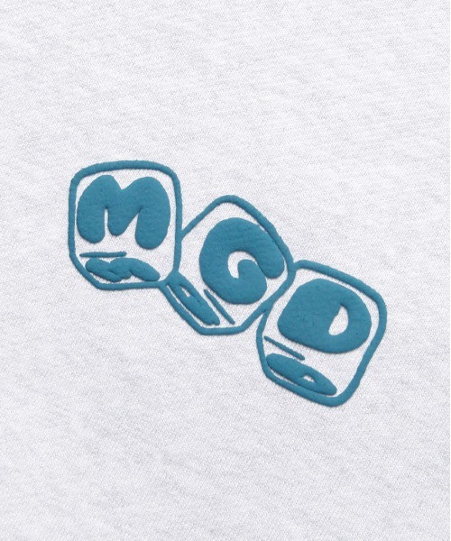 MAHAGRID（マハグリッド）の「【mahagrid】MGD DICE HOODIE / マハグリッド MGD ダイス ロゴ フーディー（パーカー・メンズ・ライトグレー/ライトブルー・SMALL/MEDIUM/LARGE/X-LARGE）」の4枚目の写真