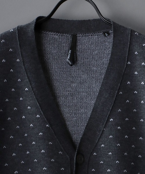 SITRY（シトリー）の「Big silhouette Patterned Knit Cardigan/ビッグシルエット 総柄 ニット カーディガン/カーデ（カーディガン/ボレロ・メンズ・グリーン/グリーン系その他/グリーン系その他2/ベージュ/ベージュ系その他/ベージュ系その他2/チャコールグレー/グレー系その他/グレー系その他2・L/M/XL）」の13枚目の写真