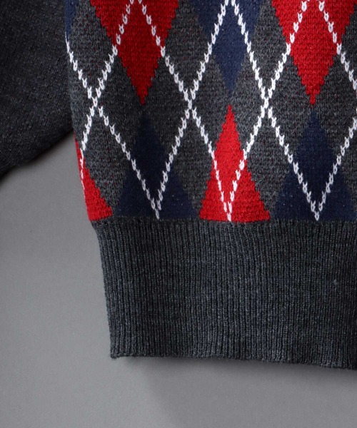 SITRY（シトリー）の「Big silhouette Patterned Knit Cardigan/ビッグシルエット 総柄 ニット カーディガン/カーデ（カーディガン/ボレロ・メンズ・グリーン/グリーン系その他/グリーン系その他2/ベージュ/ベージュ系その他/ベージュ系その他2/チャコールグレー/グレー系その他/グレー系その他2・L/M/XL）」の18枚目の写真