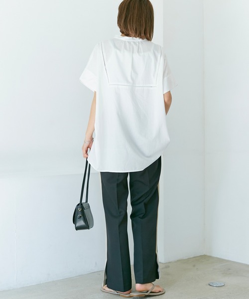 LAVEANGE(ラビアンジェ)の「サイドラインスリットパンツ(その他パンツ・レディース・パープル/ライトブルー/ブラック/ベージュ/チャコールグレー・3L/L/M/4L/LL)」の14枚目の写真