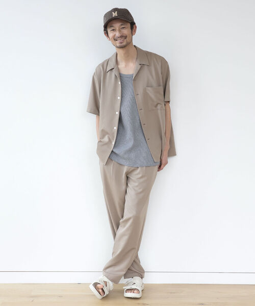 B:MING by BEAMS（ビーミングバイビームス）の「B:MING by BEAMS / ワッフル ワイドフィット タンクトップ（タンクトップ・メンズ・ブラック/グレー/オフホワイト・SMALL/MEDIUM/LARGE/X-LARGE）」の4枚目の写真