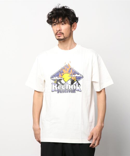 Reebok（リーボック）の「クラシックス レトロ アウトドア Tシャツ / Classics Retro Outdoor T-Shirt /（Tシャツ/カットソー・メンズ・ライトグレー/ブラック/アイボリー・SMALL/MEDIUM/LARGE/X-LARGE/XX-LARGE/X-SMALL/XXX-LARGE）」の6枚目の写真
